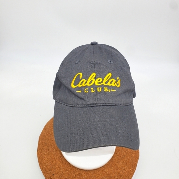 Cabela's Hat Club Baseball Cap Adult Gray Yellow Hunting Fishing Outdoors Hunt - Picture 1 of 8